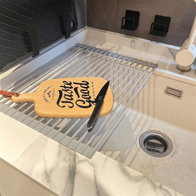日式水槽沥水架家用厨房矽胶可折叠水池碗盘餐具Q收纳层架水槽置,厨房/烹饪用具,水槽置物架,淘宝优惠券,粉丝福利购,淘宝优惠卷