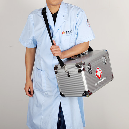 智能急救箱药f品便携收纳盒医药箱随身迷你收纳铝合金材质急救箱