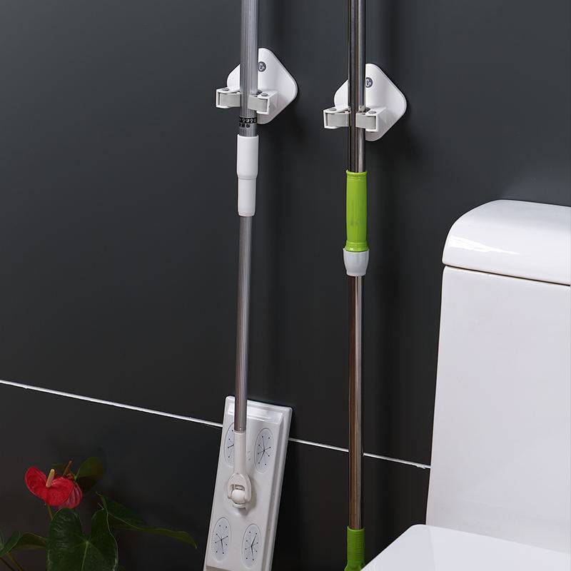 卫生间挂拖把神器支架放扫帚厕所收纳架墙上免P打孔壁挂式挂钩置,家庭/个人清洁工具,粘钩,淘宝优惠券,粉丝福利购,淘宝优惠卷