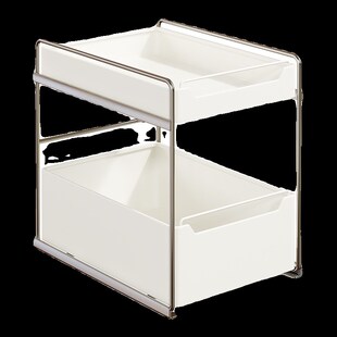 厨房下水槽置物架多功能收纳架调味架锅具L橱柜拉篮抽拉式分层架