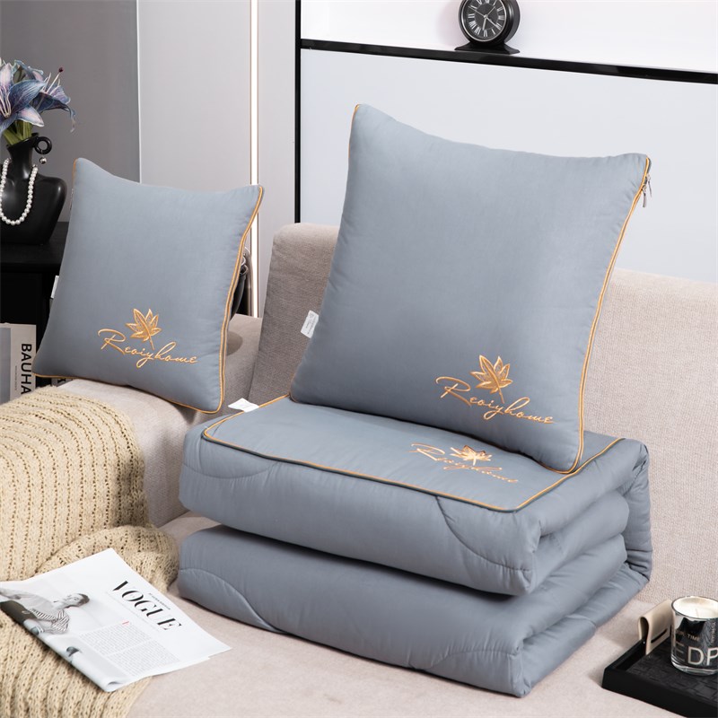 全棉抱枕被子两用凉感沙发枕头车载靠垫办公N室午睡空调折叠被四