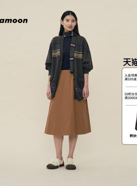 【2026早春胶囊系列】fafamoon设计师品牌 条纹费尔岛绵羊毛开衫