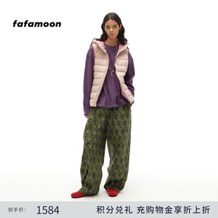 【2025秋冬新品】fafamoon设计师品牌 女士连帽无胆排骨羽绒马甲