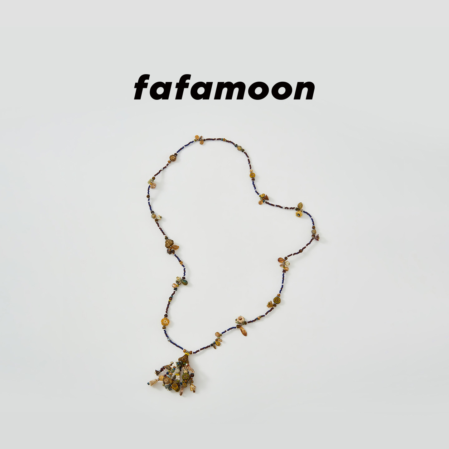【2026春季新品】fafamoon设计师品牌 流苏多宝长项链