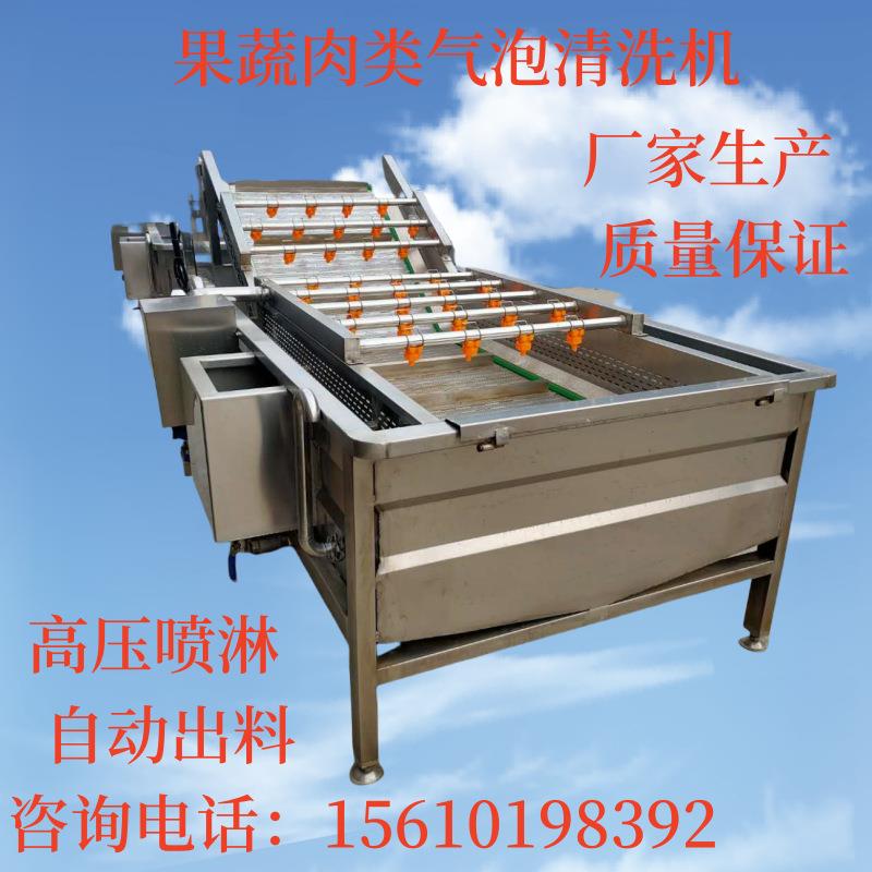 清洗漂烫流水线黑水虻蚕蛹蒸煮漂烫机雪里蕻桑叶气泡清洗机