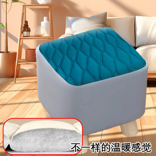 加棉加厚荷兰绒通用全包凳子套罩四季通用可拆洗客厅沙发凳子弹力