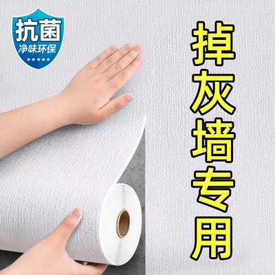 掉灰墙专用墙纸自粘防水防潮