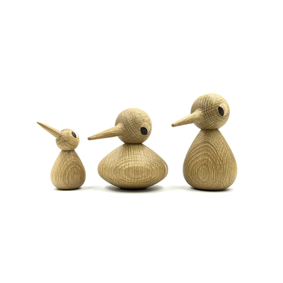 实木北欧风桌面摆件木偶尖嘴小鸟