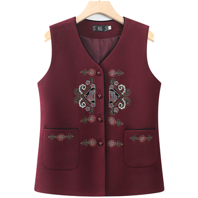 妈妈秋装马甲背心春秋款