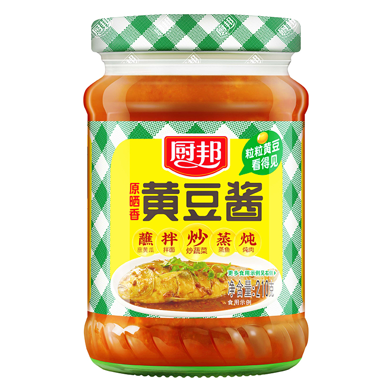 厨邦+黄豆酱+210g+家用瓶装