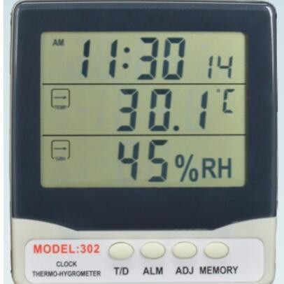 供温度分辨率：0.1℃ 温湿度计 型号:MODEL-302库号：M368750