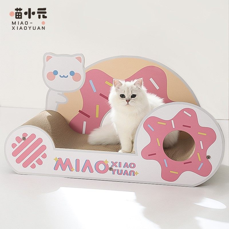 喵小元|草莓甜甜沙发猫抓板猫窝耐磨耐抓一体不掉屑大号猫咪用品