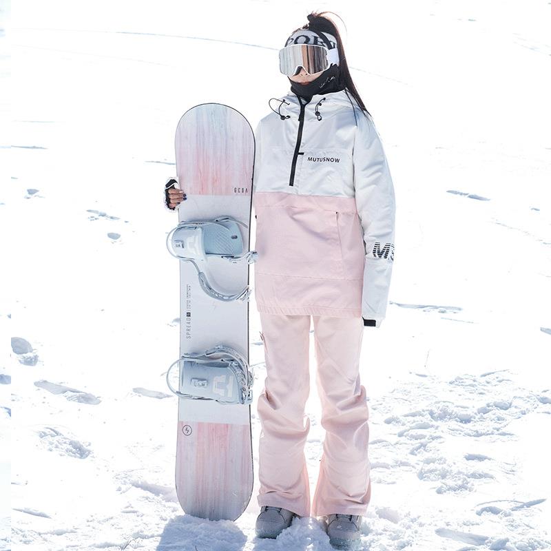 2024新款滑雪服女套装单板防水耐磨保暖防风双板户外滑雪衣裤套装
