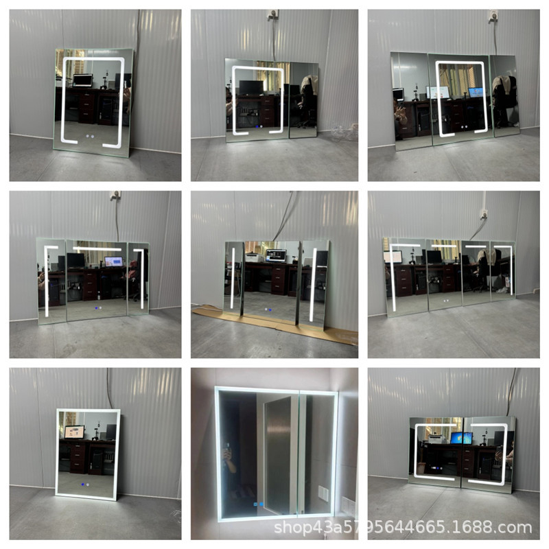 嘉诺镜柜门智能方形带灯浴室镜卫生间壁挂触屏led灯感应防雾镜