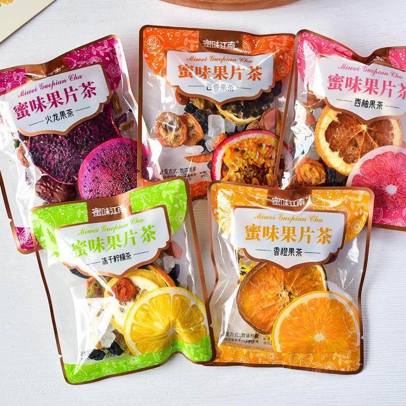 蜜味江南果片茶百香果火龙果西柚柠檬香橙下午茶果茶组合代用茶包