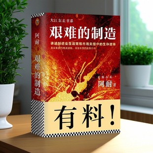 【正版好书】艰难的制造讲述制造业在政策和市场夹缝中的生存故事 阿耐著 北京联合出版公司 9787550298637