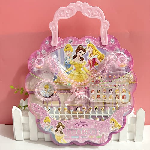 美甲贴画钻石贴假片儿童指甲套装指甲贴冰雪奇缘爱莎贴纸女孩公主