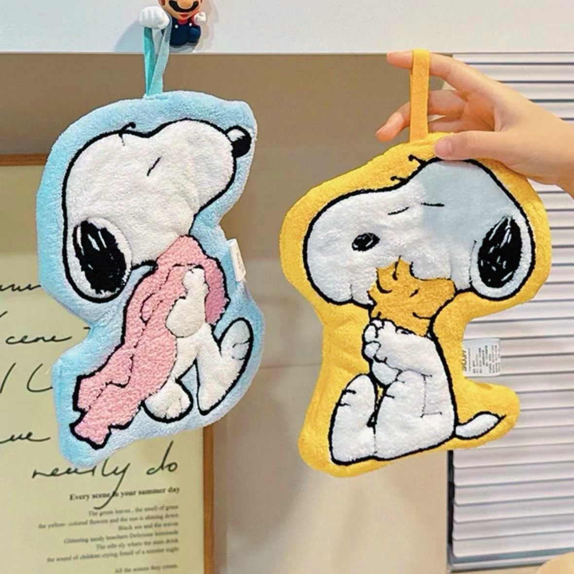 可爱史努比擦手巾挂式加厚吸水珊瑚绒厨房卫生间专用儿童擦手毛巾,居家布艺,手巾/手帕,淘宝优惠券,粉丝福利购,淘宝优惠卷