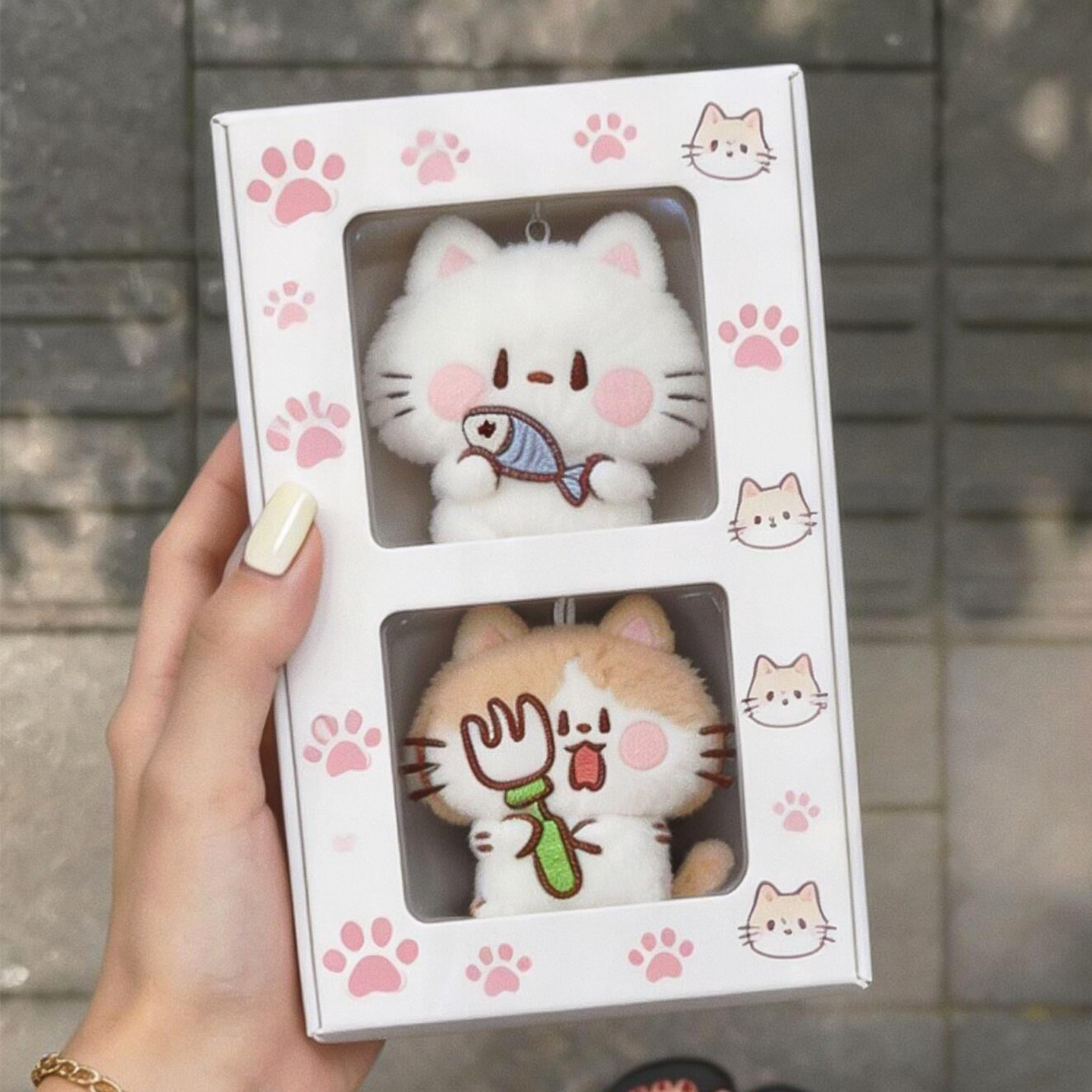 小猫挂件可爱钥匙扣包挂饰高颜值毛绒公仔玩偶娃娃送朋友生日礼物