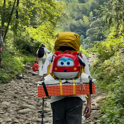 超级飞侠书包乐迪登山包双肩包创意羽毛球便携收纳包大学生旅游包