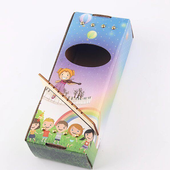 音乐小发明 八弦琴 儿童手工DIY八弦琴 振动发声原理 声学实SE30