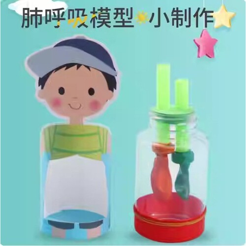 肺呼吸手工DIY科技小制作小发明教育培训模拟器材具创意科学E828