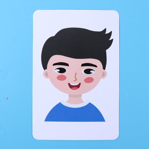 认识五官五官对应卡 STEAM益智科教具科技小制作小发明手工材E649