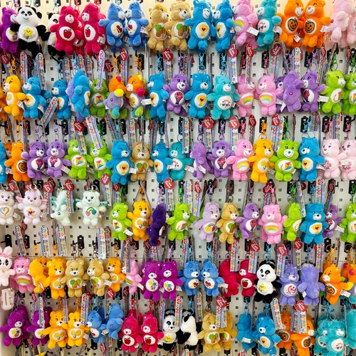 carebears正版爱心小熊毛绒公仔包挂件天使小熊玩偶钥匙扣冰箱贴