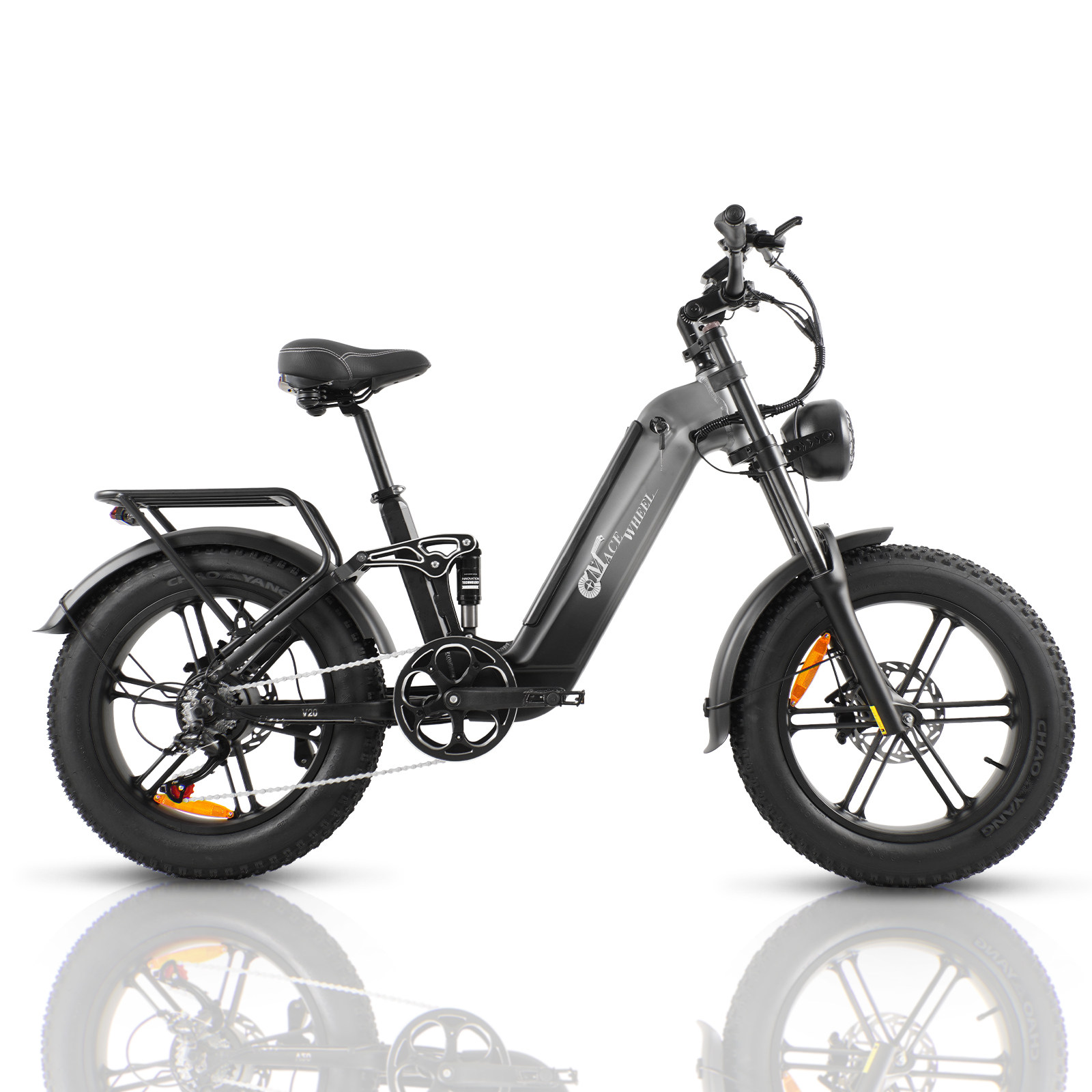 电动越野山地自行车20寸4.0锂电池助力男女款