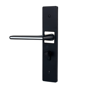 家用黑色卧室门锁室内门把手磁吸静音锁分体锁实木房门锁美式 锁具