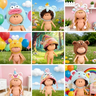 装 扮粉猪帽 时尚 24CM土豆娃娃Mia帽子手工小黄人头套土豆妹mia换装