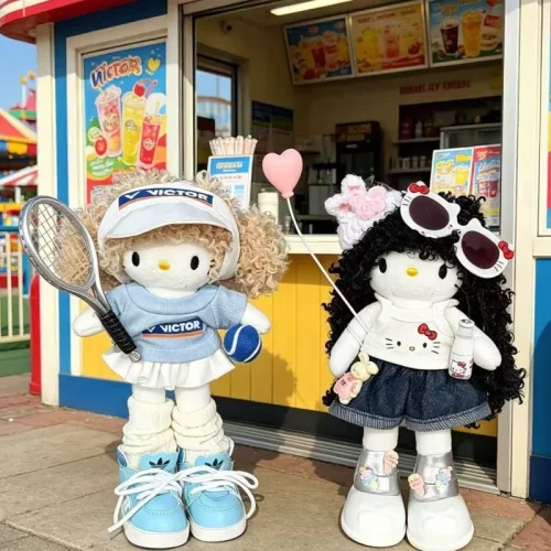 青春系列长腿HelloKitty包挂件棒球凯蒂猫玩偶挂饰运动系网球公仔