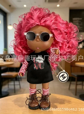 2026新款土豆娃娃mia西班牙24cm娃娃豆豆眼女孩子DIY玩具生日礼物