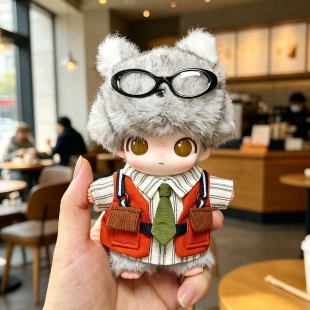 仅娃衣】新款dimoo娃衣秘密话剧社系列玩偶衣服马甲套装企鹅狮子