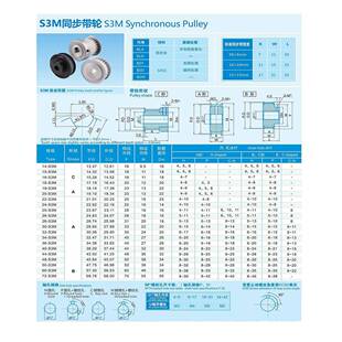 厂家直销铝合金同步轮同皮轮同步步带轮S3M/S带5M/8M/S14SMAGA-10
