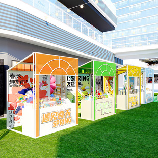 促销台展示架市集摊位架商场活动棚集市摊位桌可移动夜市移动花车