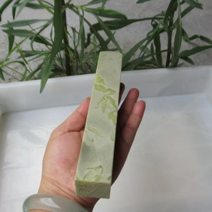 3*3*19.5CM精品青田石封门青规格圆头方章长脚印章石章料金石篆刻