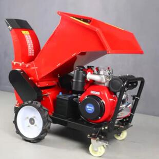 一键启动大口径树枝粉碎机碎枝还田机械带轮子可移动碎枝机