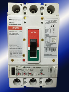供应伊顿Cutler-Hammer工业塑壳断路器 JGS3250NN 250A 3 P