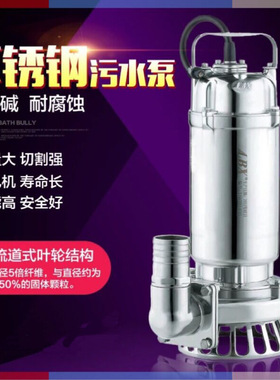 220vqdx潜水泵 304不锈钢喷灌潜水泵 小型家用井用潜水泵750w