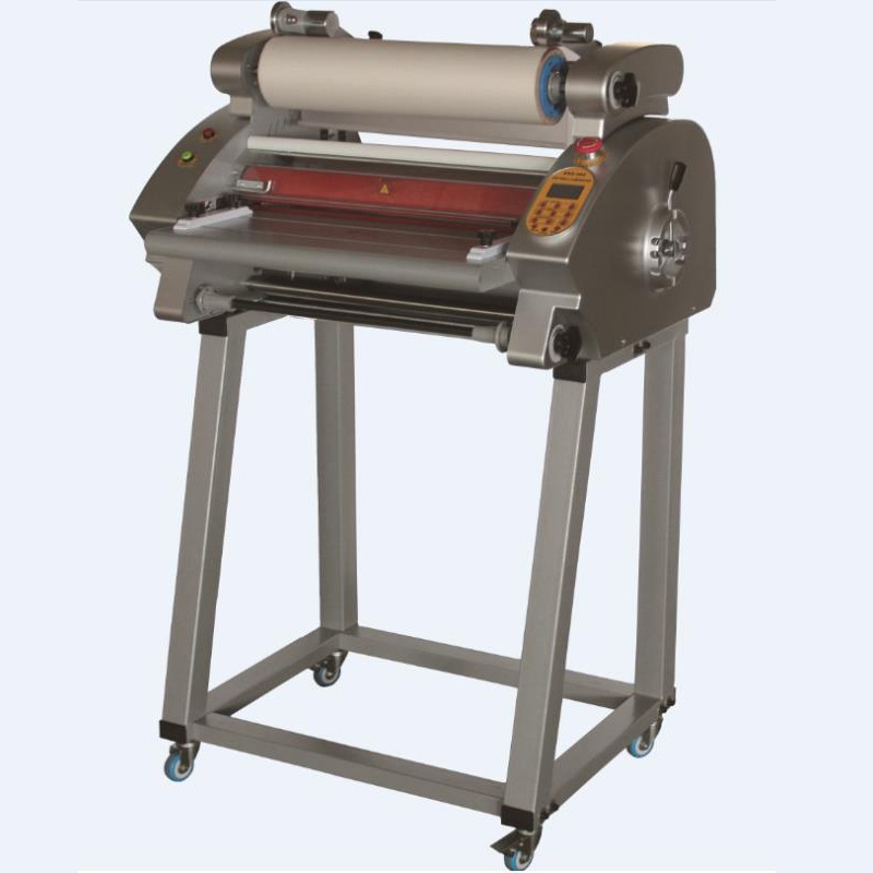 FM480Q防卷曲电动覆膜机单双面过膜照片卡片彩页复膜机冷热双用