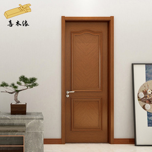 室内卧室房间实木门制作 雕花木门 南京厂家木门 家用手动整套欧式