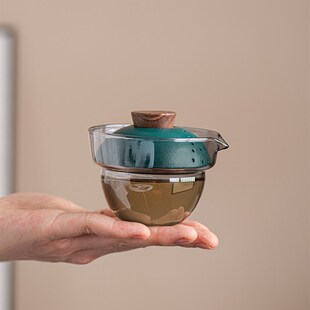 旅行茶具套装 户外喝茶壶快客杯个人专用露营O小套随身陶瓷功夫茶