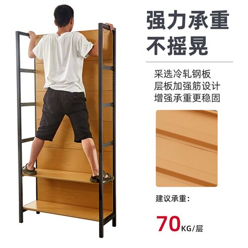 四柱木纹超市货架展示架便利店零食文具药店置物架Y母婴单双靠墙