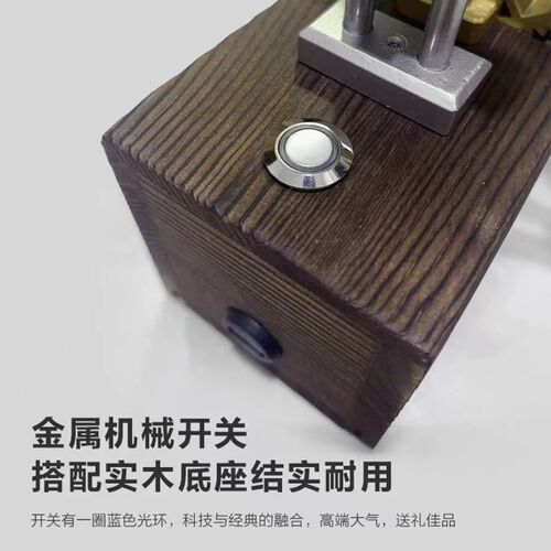 创意天使翅膀个性复古机械自动扑翼桌面摆件家居办W公室解压神器