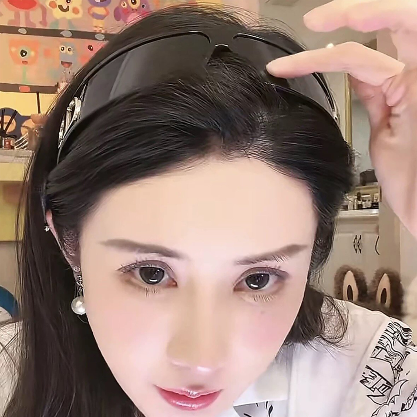 韦雪同款墨镜发箍d家时尚头箍式网红太阳镜女两用二合一小红书Y2K
