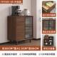 新中式 全实木餐边柜靠墙一体储物柜客厅置物柜茶水柜厨房收纳柜子