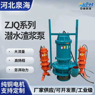 ZJQ系列潜水渣浆泵 吸砂河底清淤泥沙泵耐腐蚀耐磨沙船立式泥浆泵