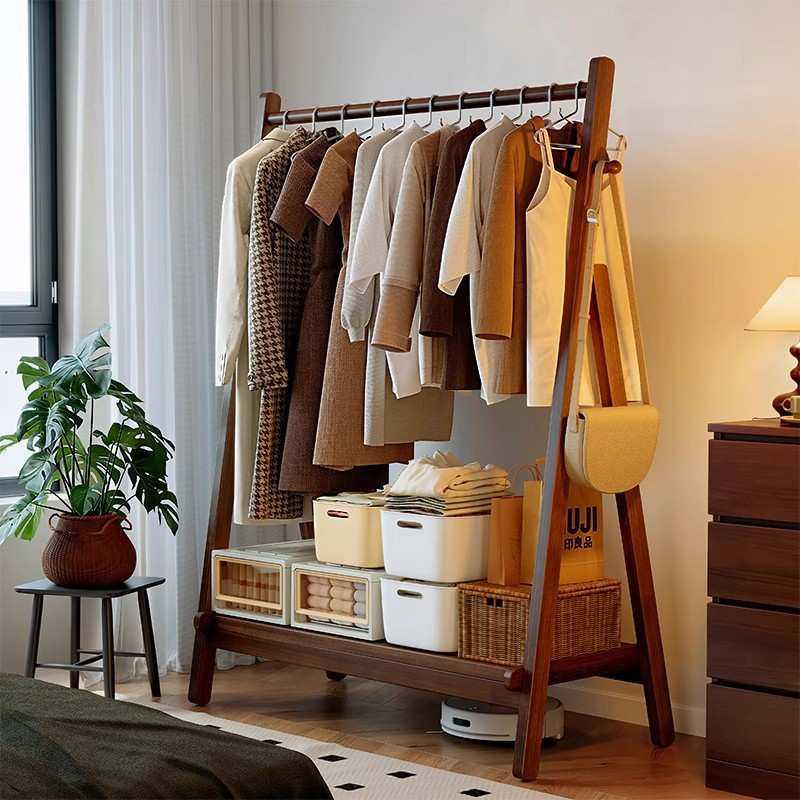 实木衣架置物架落地卧室挂衣架家用挂包衣帽架移动晾衣服简易架子,3C数码配件,摄像机配件,淘宝优惠券,粉丝福利购,淘宝优惠卷