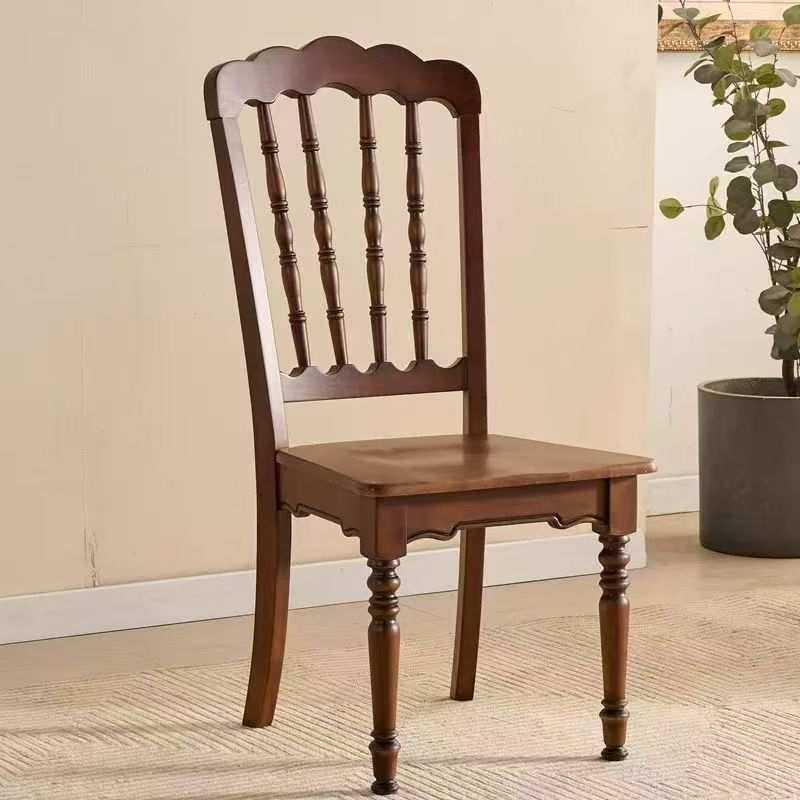 美式中古餐椅实木法式简约复古藤编家用椅子软包餐厅靠背椅轻奢椅,3C数码配件,摄像机配件,淘宝优惠券,粉丝福利购,淘宝优惠卷